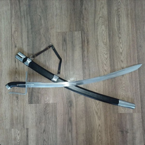 ВОЛЯ ексклюзивна шабля ручної роботи Сергія Дитюка, сталь - 65 Г кована пружино-ресорна, 54 - 56 HRC. Photo 2